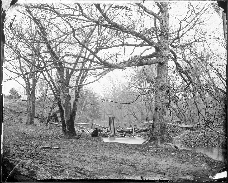 Ruins of Bridge, (White Oak Swamp) - NARA - 524510
