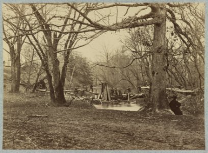 Ruins of r.r. bridge at Blackburn's Ford, Va LCCN2012646933