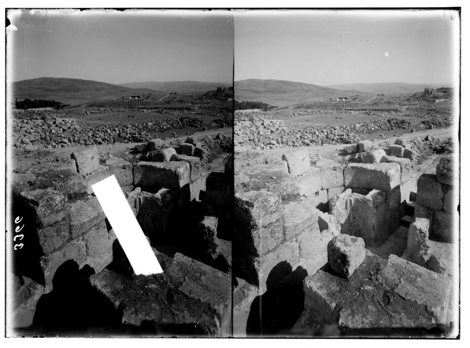 Ruins of Jerash (Gerasa). Church of St. Theodore. The baptismal font. LOC matpc.02754