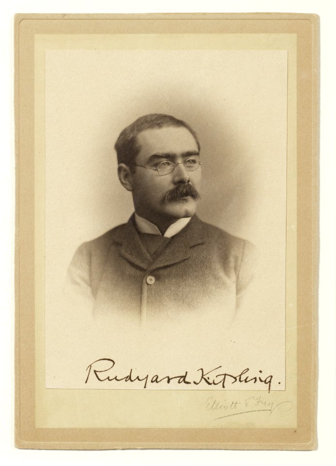 Rudyard Kipling by Eliott & Fry, 1907