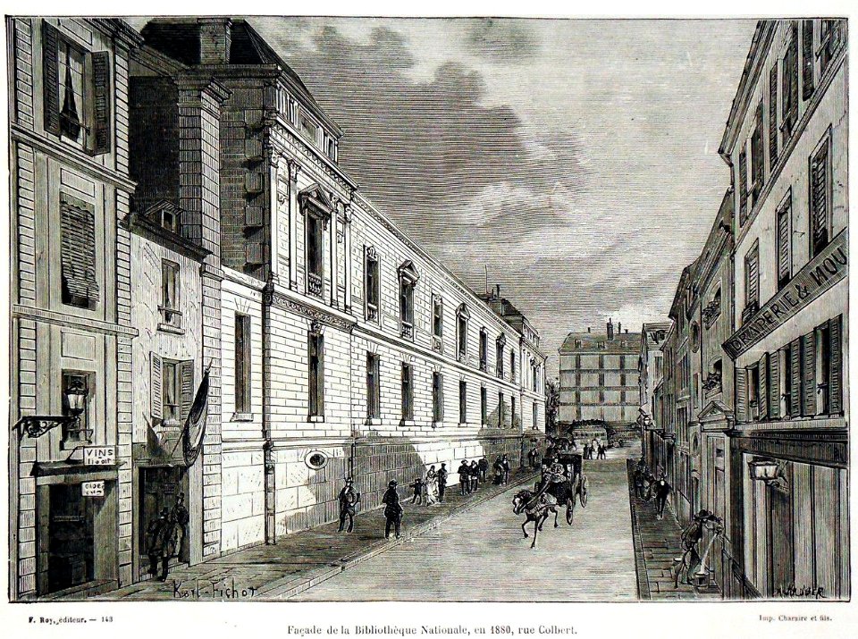 Rue Colbert au XIXe siècle
