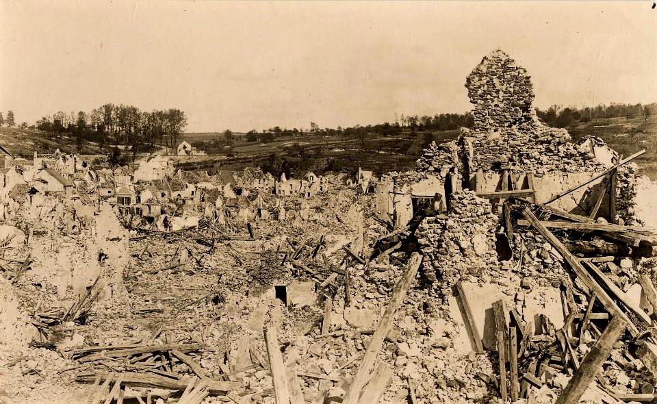 Ruines du village de Vauy (Belgique) - Fonds Berthelé - 49Fi1759