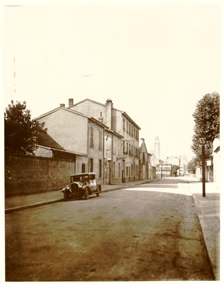 Rue Paul-Verlaine, Quartier des Gratte-Ciel, Villeurbanne, vers 1934