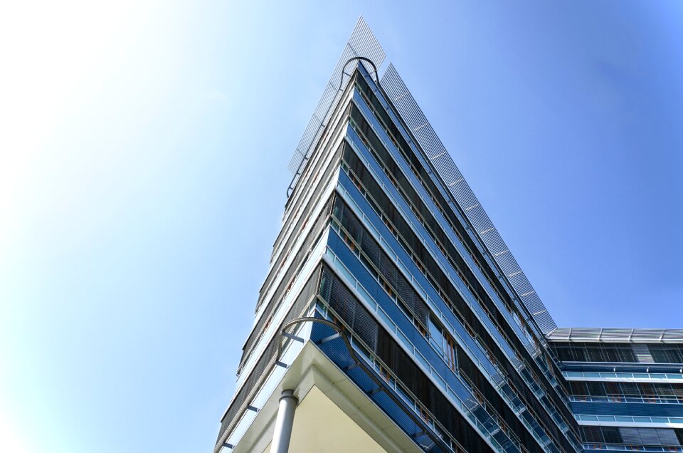Skyscraper glass office