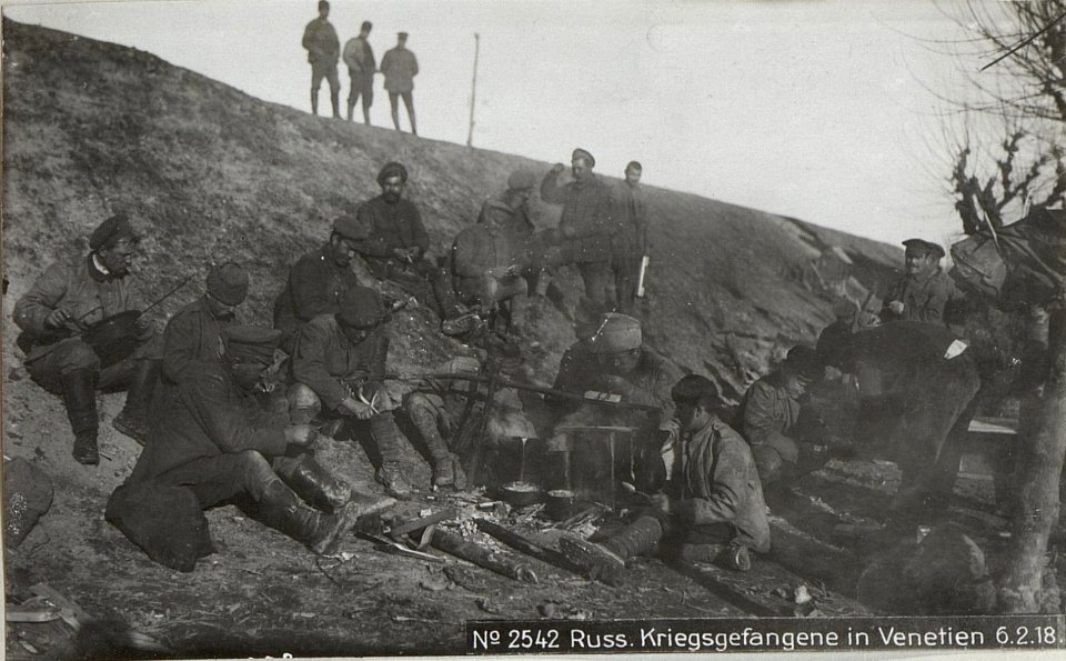 Russ.Kriegsgefangene in Venetien 6.2.18. (BildID 15615028)