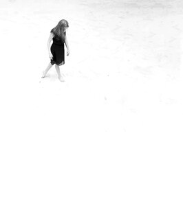 Child black and white dance