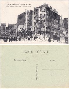 Ruines de la Grande Guerre 1914-1918 – Lille — Grand Hôtel – Rue Faidherbe - E. C. - v°-r°