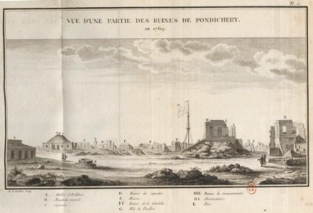 Ruines de Pondichery en 1769 photo