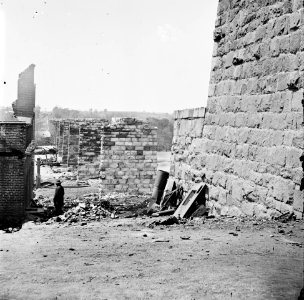 Ruins of Richmond & Petersburg Railroad bridge photo