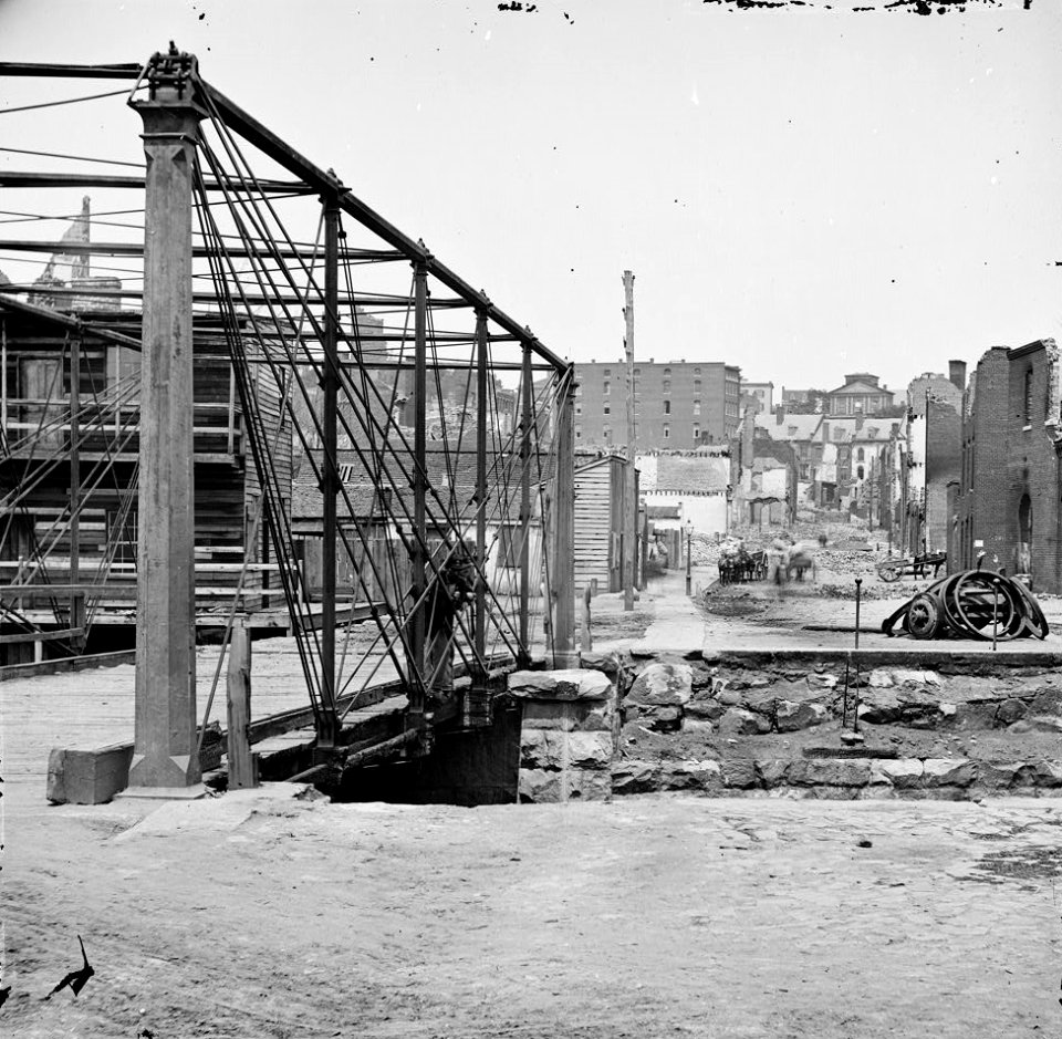 Ruins near Richmond & Danville depot