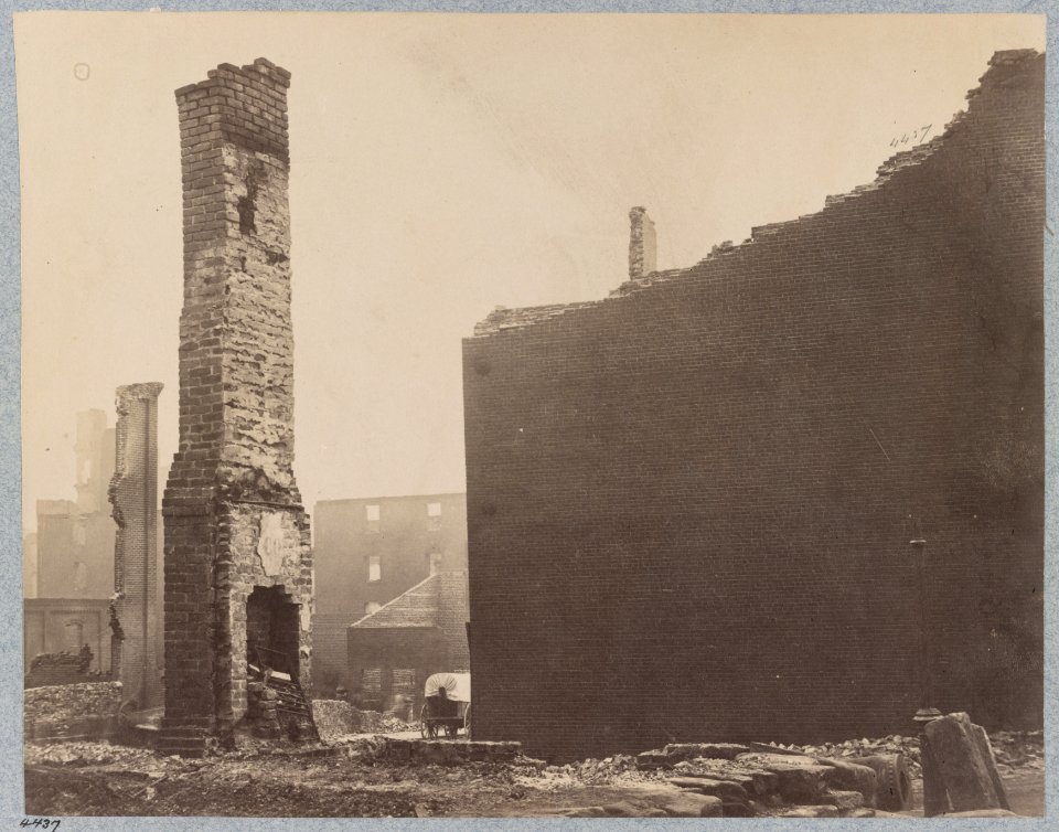 Ruins on Carey Street, Richmond, Va., April, 1865 LCCN2014645908