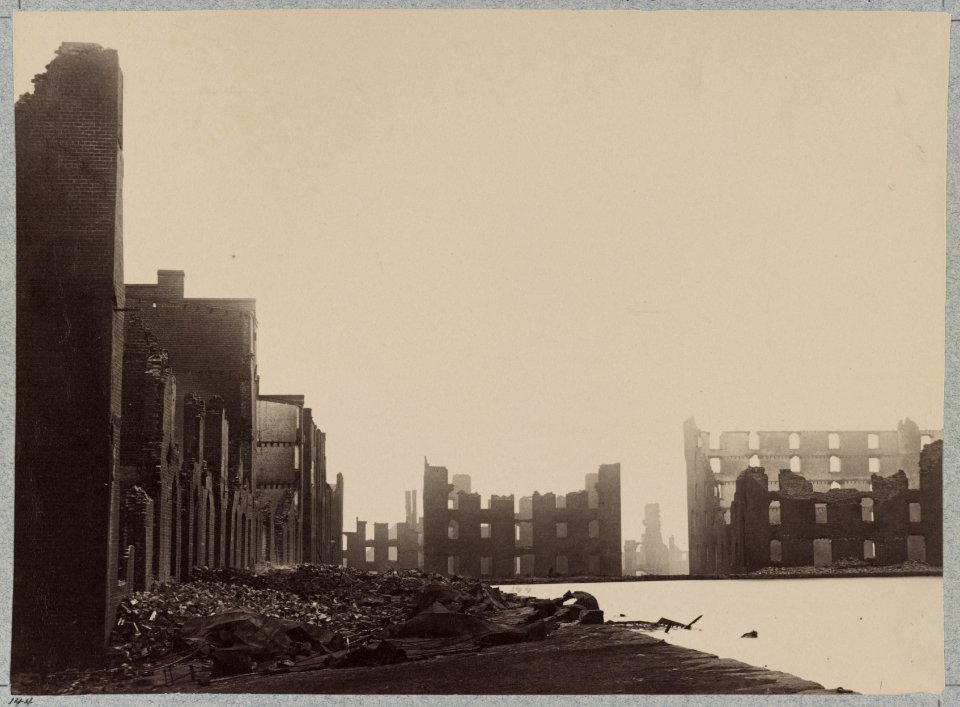 Ruins on the Canal Basin, Richmond, Va., April, 1865 LCCN2014645917