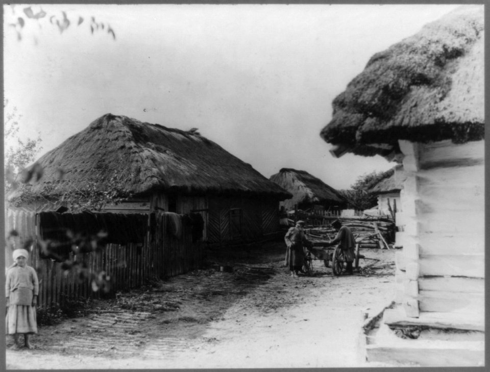 Russian village with thatched buildings about 20 miles out of Kiev LCCN89712816