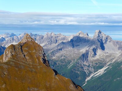Alps pfeilspitze rock photo