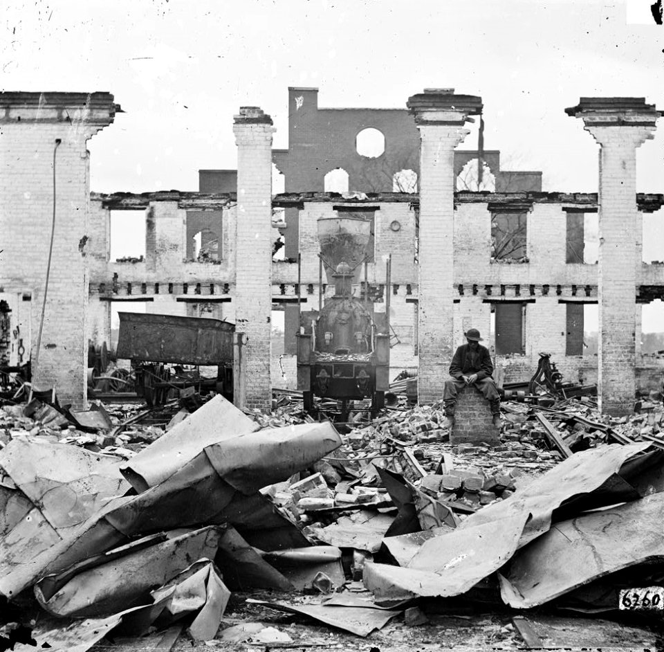 Ruins of Richmond & Petersburg Railroad depot