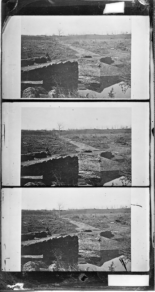 Ruins of stone bridge, Bull Run, Va - NARA - 527397