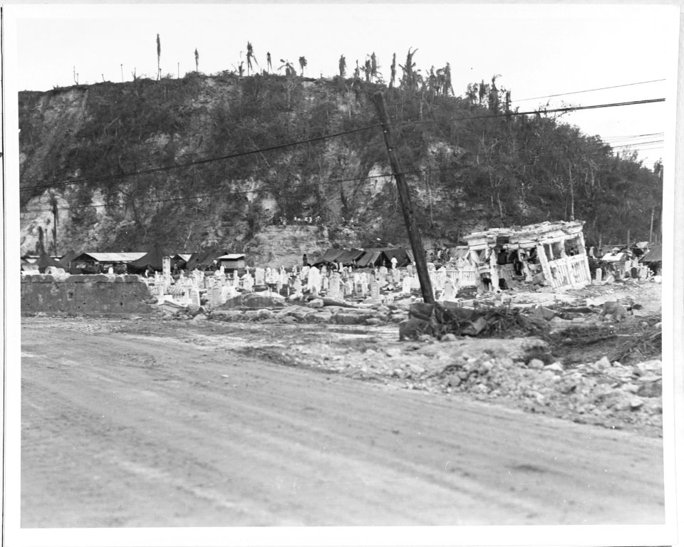 Ruins of the Hagåtña Cemetery, 12 August 1944