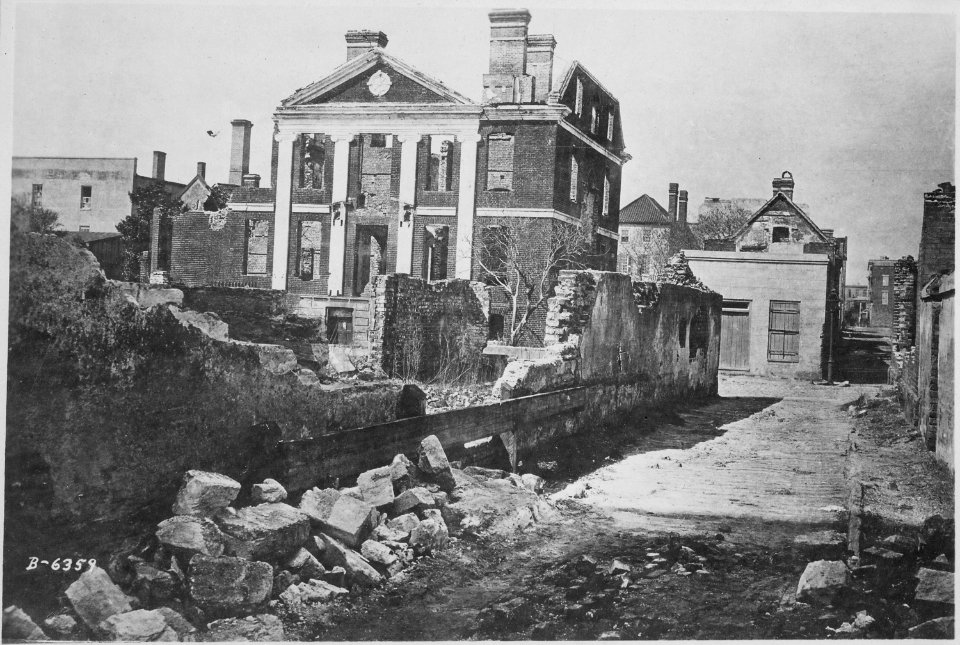 Ruins of the Pinckney Mansion, Charleston, S.C - NARA - 530426
