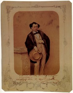 Russischer Photograph um 1859 - Porträt des Dichters Nikolaj Fedorovič Čerbina. St. Petersburg (Zeno Fotografie)