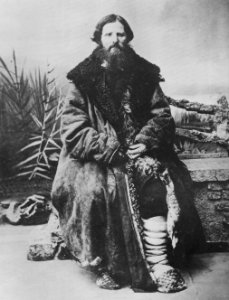 Russischer Photograph um 1885 - Ein handeltreibender Bauer (Zeno Fotografie)
