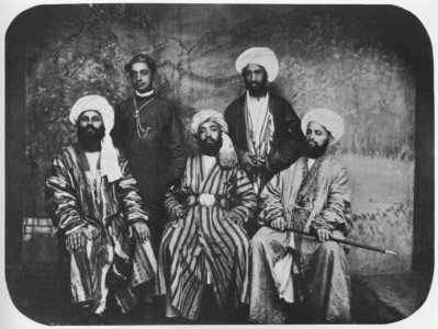Russischer Photograph um 1890 - Turkmenische Würdenträger in Merw (Zeno Fotografie)