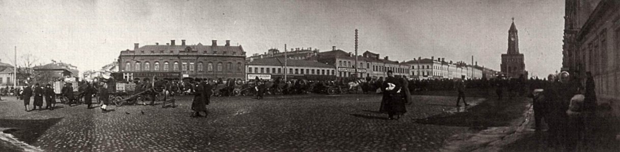 Russischer Photograph um 1900 - Der Sucharev Platz in Moskau (Zeno Fotografie)