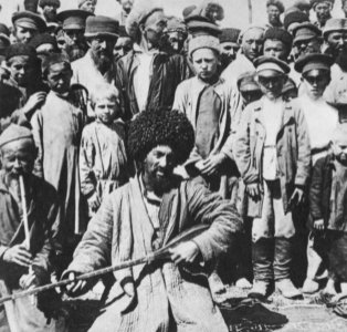 Russischer Photograph um 1900 - Kirgisische Musikanten in Orenburg (Zeno Fotografie) photo