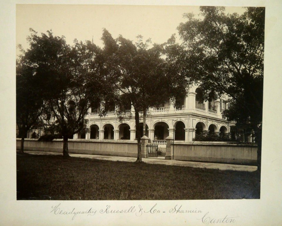 Russell Headquarters, Shamien Island by Lai Afong c1880 (cropped)