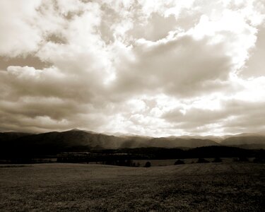 Highland nature clouds photo