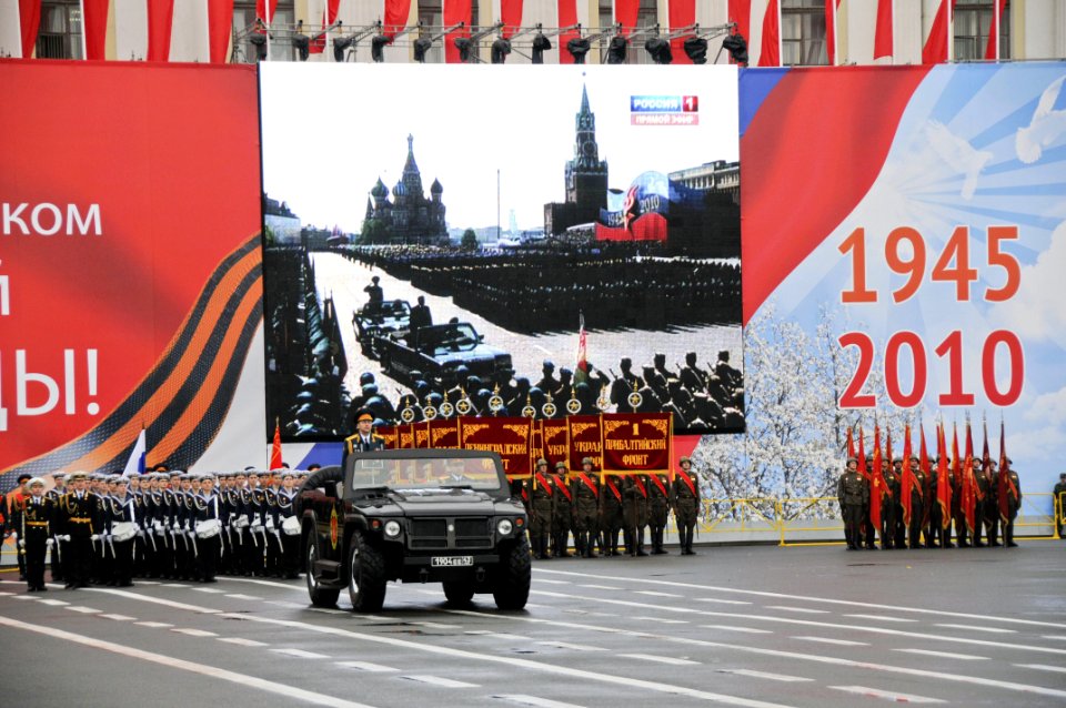 Russian victory parade in St. Petersburg