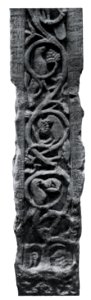 Ruthwell Cross, West Face, near bottom