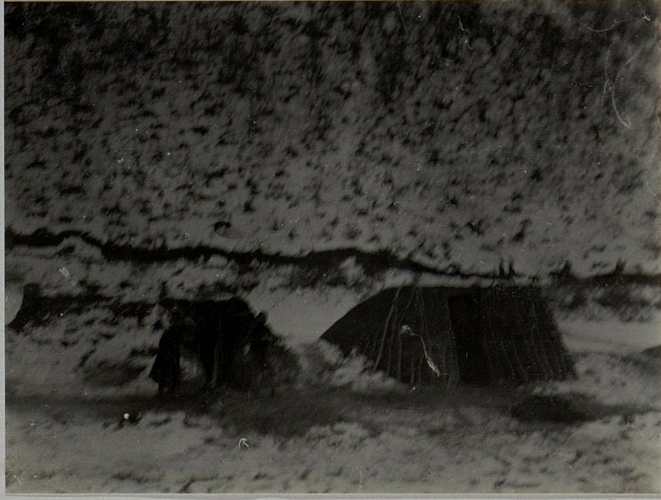Russische Kriegsgefangenen Arbeiter Abteilung nächst RASCHKA. Aufgenommen im Jänner 1916. (BildID 15454580)