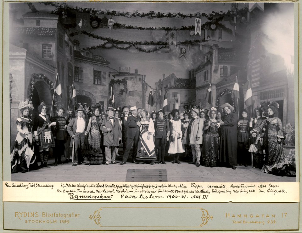 Rymmerskan, Vasateatern 1900. Föreställningsbild - SMV - H13 008