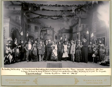 Rymmerskan, Vasateatern 1900. Föreställningsbild - SMV - H13 008