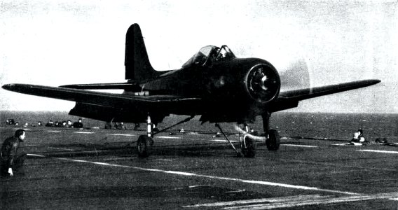 Ryan FR-1 Fireball is launched from USS Charger (CVE-30), circa in 1945
