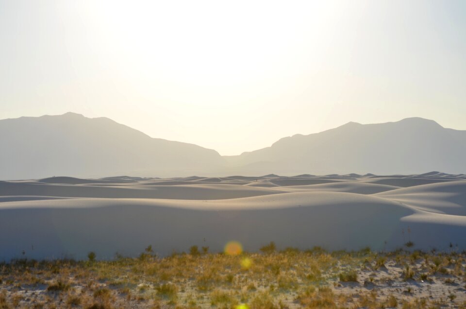 Desert landscape sky