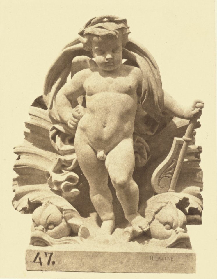 Réunion des Tuileries au Louvre 1852–1857 Getty Museum vol1 26 L'Eau, Sculpture by Hubert Lavigne