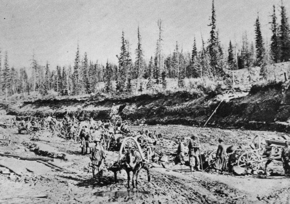 Russischer Photograph um 1867 - Goldförderstätten im Ural (4) (Zeno Fotografie)