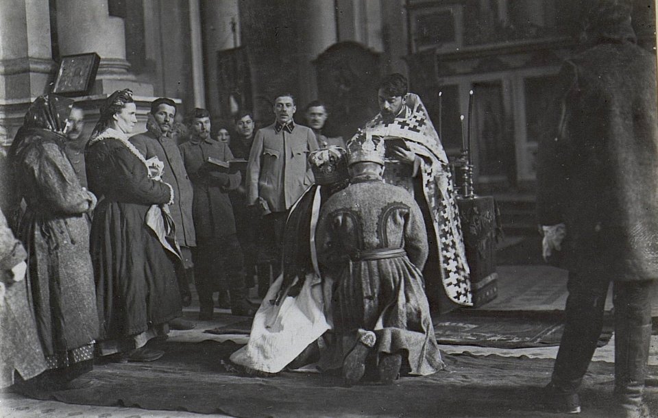 Russische Trauung. Einsegnung. (BildID 15662978)
