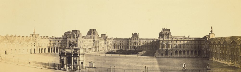 Réunion des Tuileries au Louvre 1852–1857 Getty Museum vol1 04 Panoramic View from the Tuileries