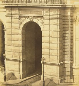 Réunion des Tuileries au Louvre 1852–1857 Getty Museum vol1 12 Guichet of the Pavillon de Rohan