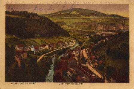 Rübeland (Harz), Sachsen-Anhalt - Blick vom Hohekleef (Zeno Ansichtskarten)