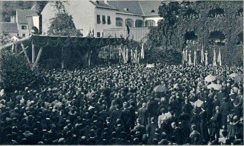 S III. Slov. kat. shoda - med sv. mašo v Alojzijevišču 1906