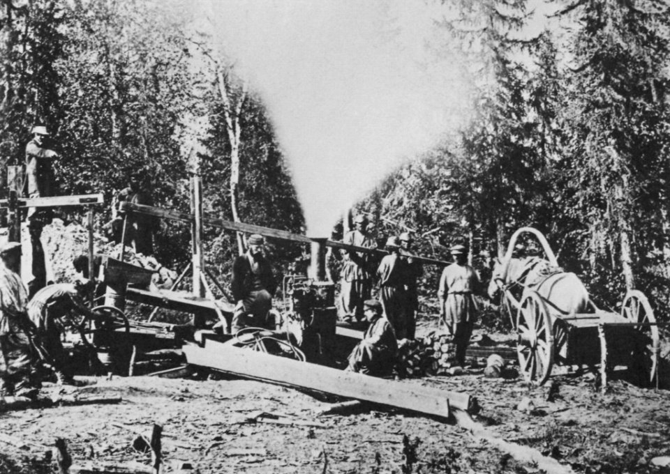 Russischer Photograph um 1867 - Goldförderstätten im Ural (6) (Zeno Fotografie)