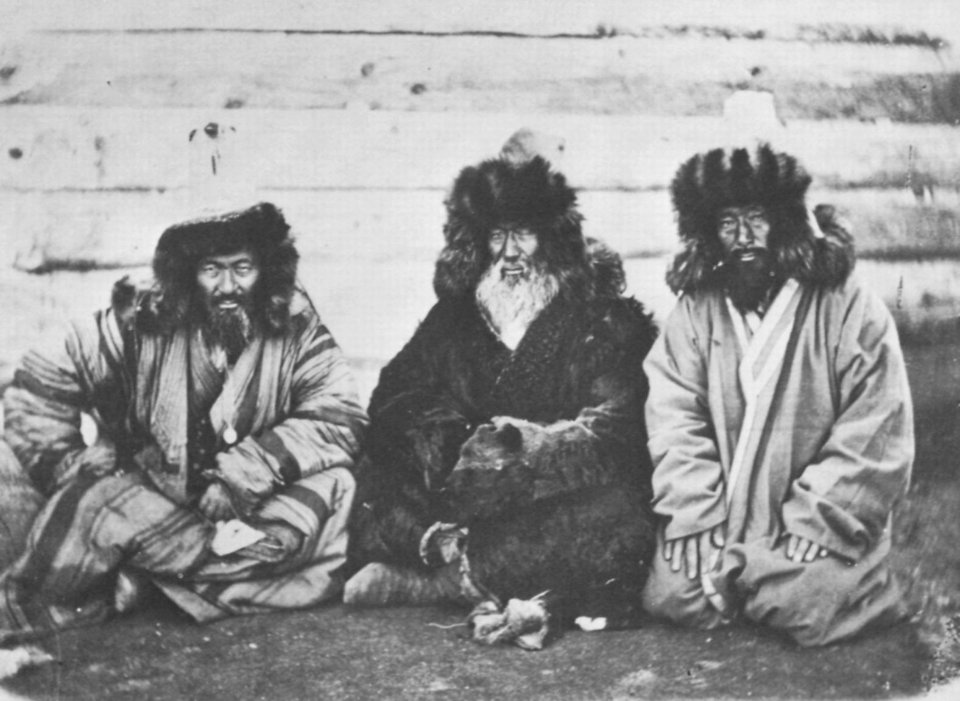 Russischer Photograph um 1900 - Kirgisische Stammesälteste (Zeno Fotografie)