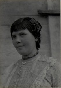 Russisches Bauernmädchen in Mikuliczy. März.1918. (BildID 15459401)