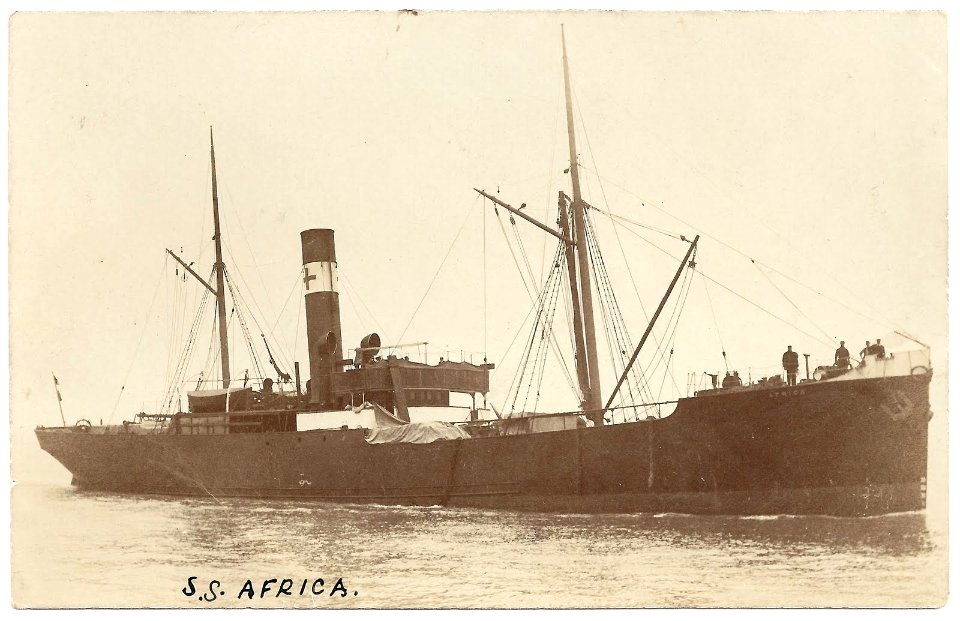S. S. Africa on old photograph
