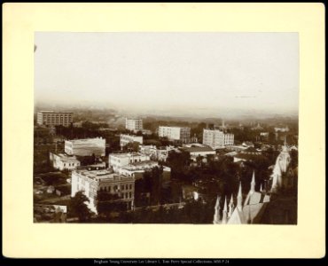 S.L.C. view with Assembly Hall