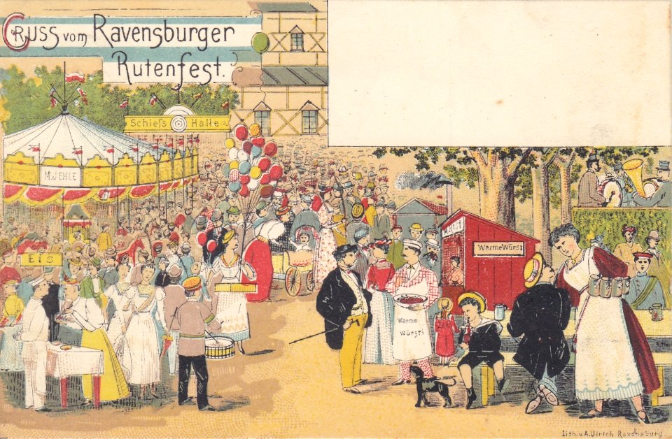 Rutenfest Ravensburg AK vor 1909