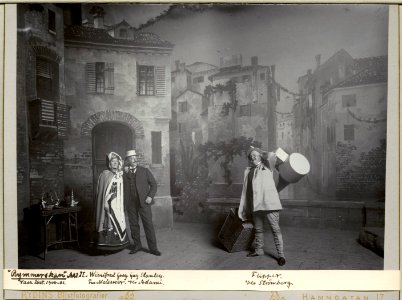 Rymmerskan, Vasateatern 1900. Föreställningsbild - SMV - H13 007